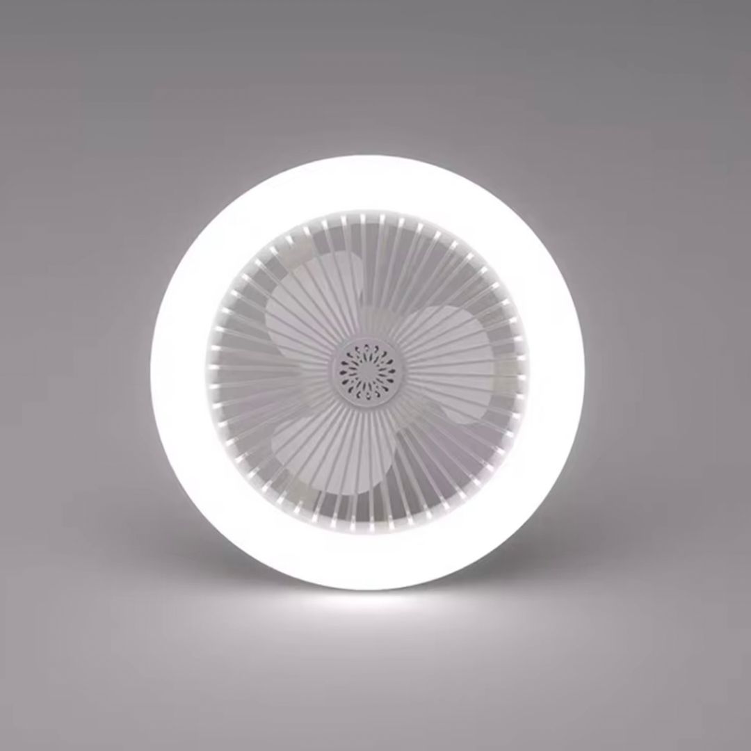 Ventilador de Techo Redondo con Luz LED