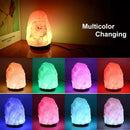 Lámpara Sal Himalaya Piedra 7 colores