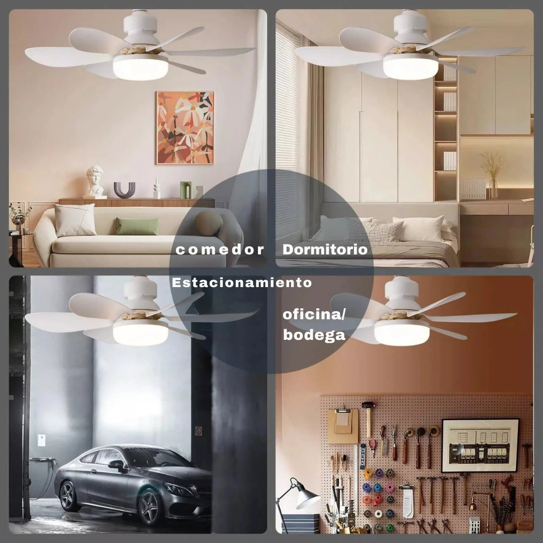 Ventilador de Techo con Luz LED