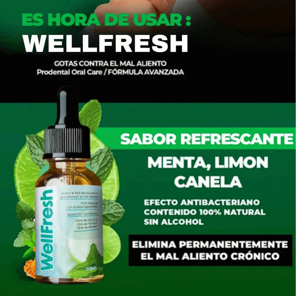 👉 WellFresh Drops – Aliento Impecable al Instante 🌿😮‍💨