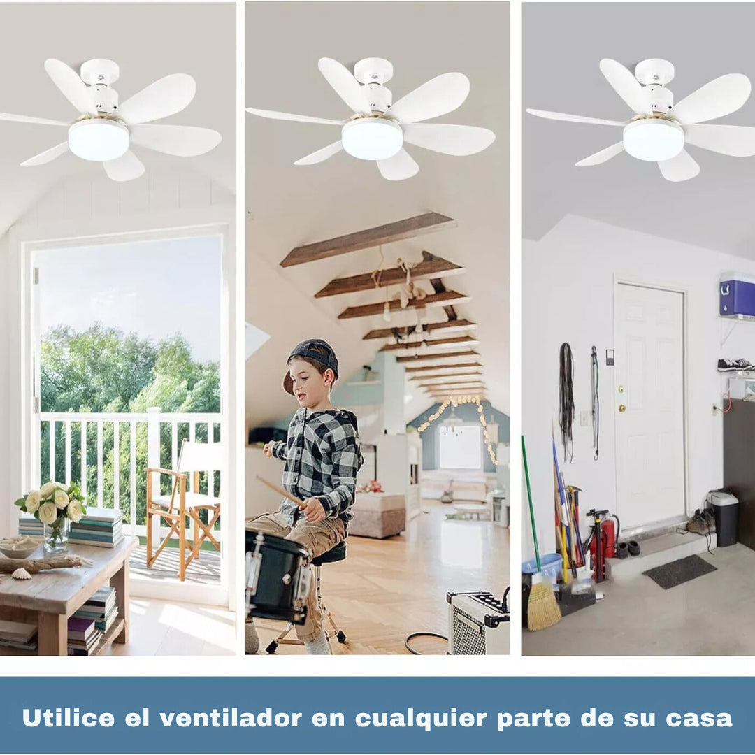 Ventilador de Techo con Luz LED