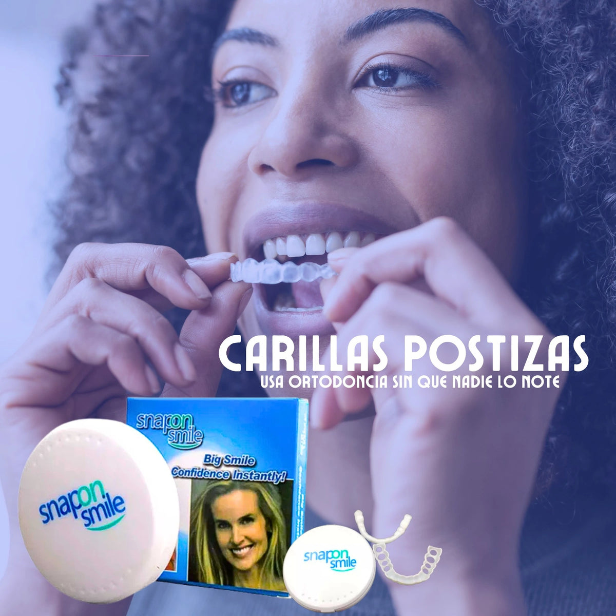 Carillas postizas SnapOn Smile anuncio