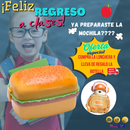 🎒 Lonchera Forma Hamburguesa 🍔