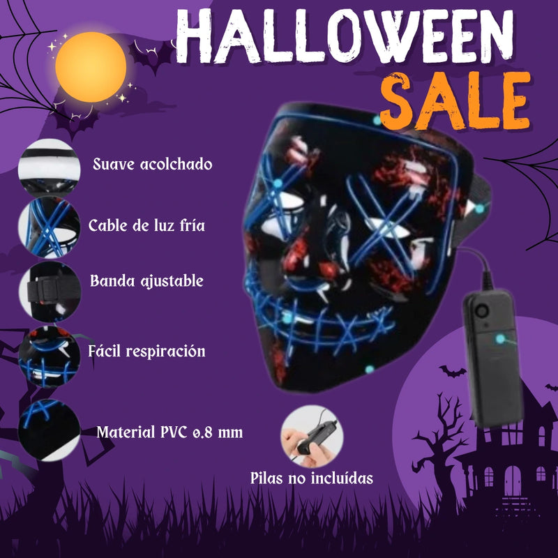 Mascara Luz Led La Purga Halloween