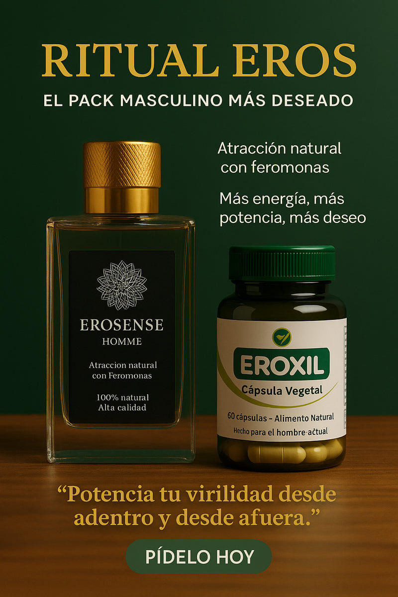 RITUAL EROS – Perfume + Suplemento Potenciador Masculino🧴